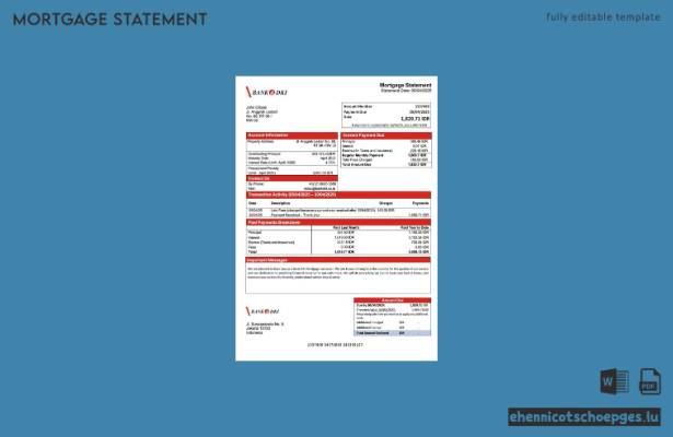 Beispielvorschau für die DKI-Hypothekenauskunft der Indonesia Bank als Word- und PDF-Datei